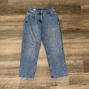 ASOS Collusion Straight Jeans Womens 30 Petite 100 Cotton High Rise‎